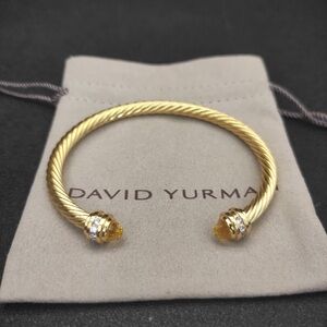 David Yurman 5MM Yellow Diamond bracelet